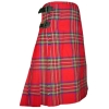Royal Stewart Tartan, Hand made, 8 yards on material, 70% wool 30% synthetic wool,